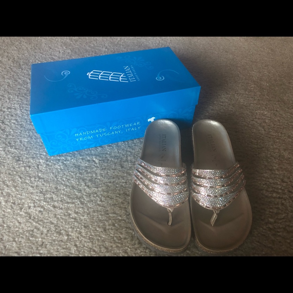 Italian Shoemakers size 7 gem sandals